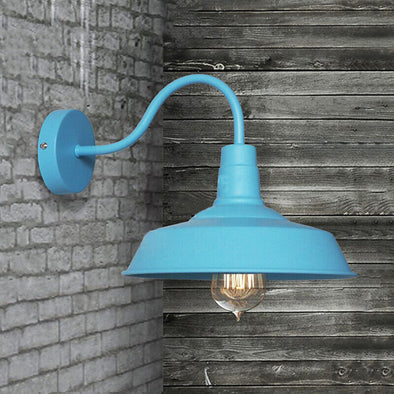 Vintage Farmhouse Gooseneck Barn Lamp for Indoor & Outdoor Lighting