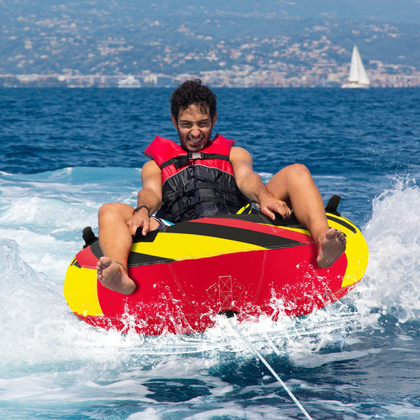 Large Inflatable Boat Jet Ski Towable Floating Swimming Tube, Durable