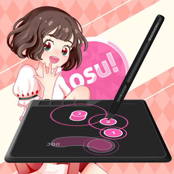 Compact Digital Drawing Tablet with Stylus for PC, Mac & Animation