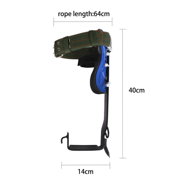 Sturdy Tree Climbing Shoe Spikes with Harness and Gear, 220 lbs