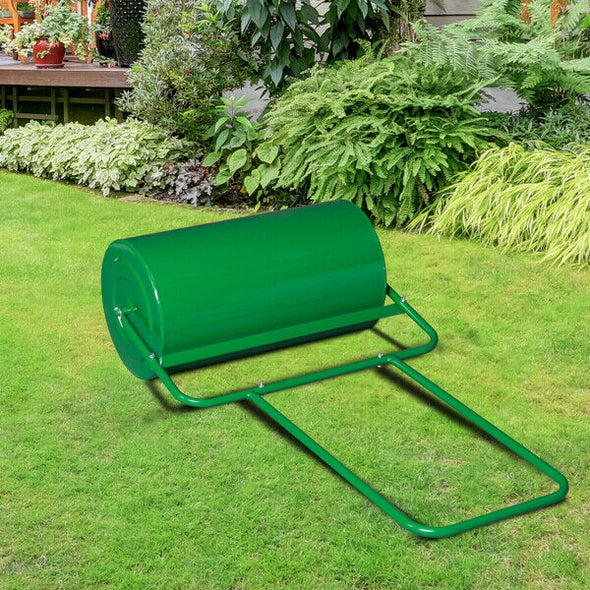 Heavy Duty Steel Lawn Yard Grass Turf Sod Roller 24", Versatile