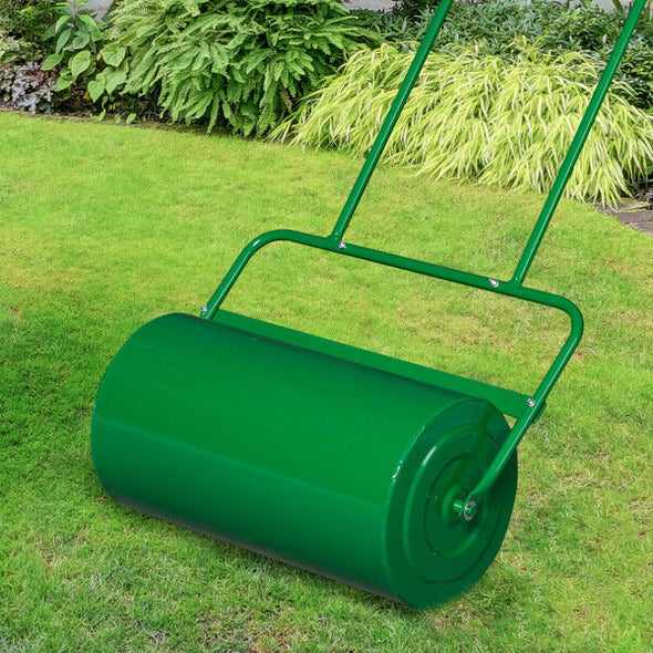 Heavy Duty Steel Lawn Yard Grass Turf Sod Roller 24", Versatile