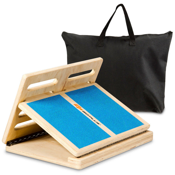 Adjustable Wooden Calf Stretcher Slant Board for Flexibility & Relief
