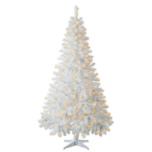6.5 ft Artificial Christmas Tree with 300 Pre-Strung Mini Lights