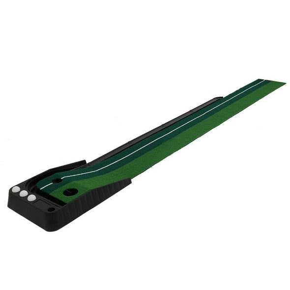 Indoor Golf Putting Green 10' with Auto Return, Practice Mat