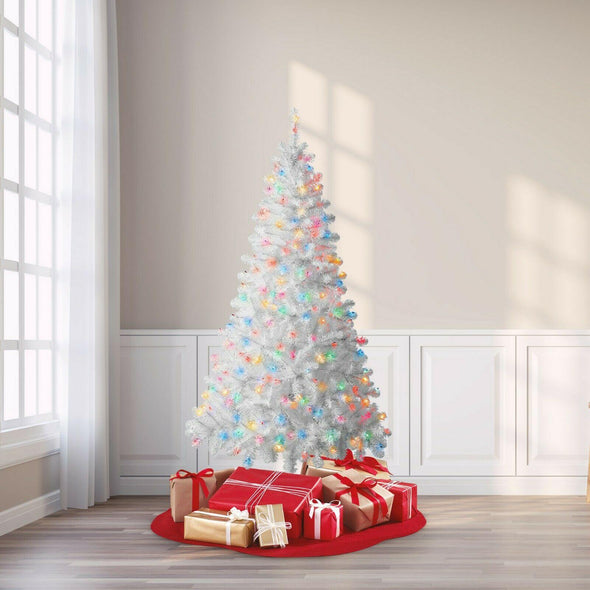 6.5 ft Artificial Christmas Tree with 300 Pre-Strung Mini Lights