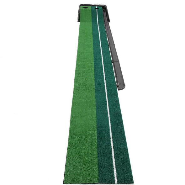 Indoor Golf Putting Green 10' with Auto Return, Practice Mat