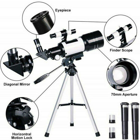 Professional Astronomical 150x Magnification Refracting Telescope