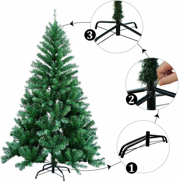 7ft Green PVC Artificial Christmas Tree with 1000 Tips, Realistic