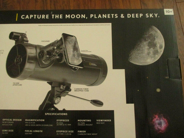 NT114CF 114mm Reflector Telescope with Tripod, Eyepieces