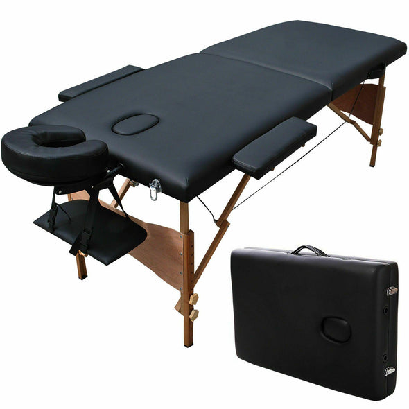 84" Portable Massage Table with Free Carry Case - Adjustable, Durable