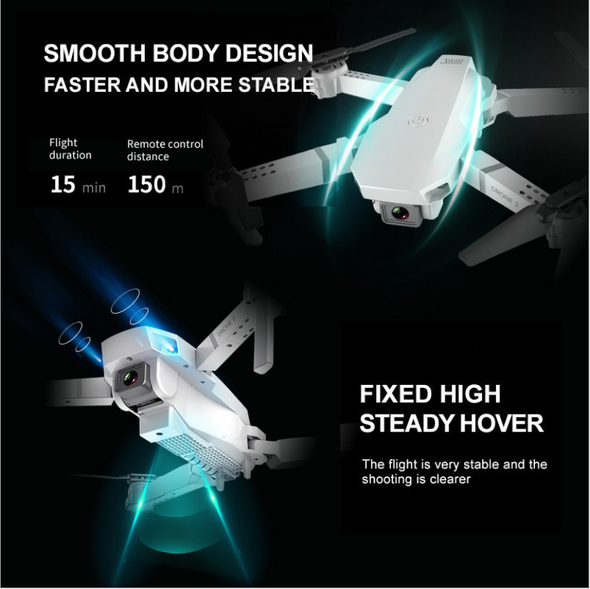 4K FPV Wifi RC Drone with UHD Camera, Foldable Quadcopter Drone