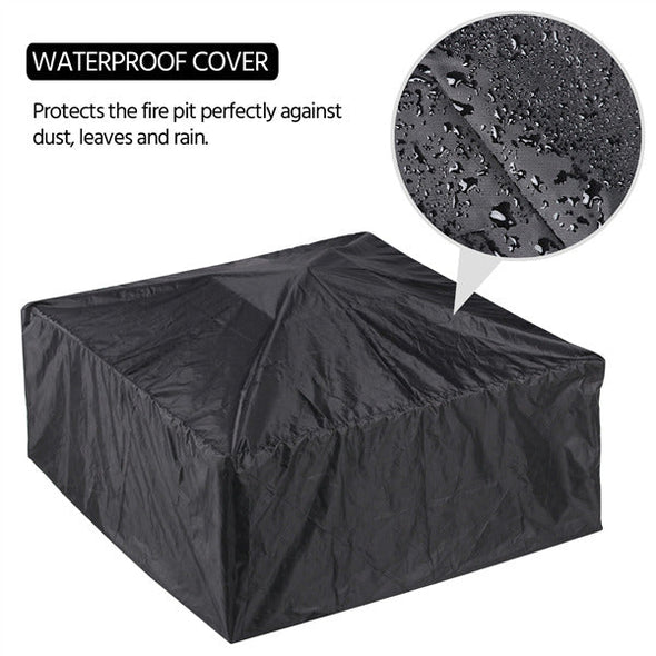 32" Multipurpose Outdoor Fire Pit, Fire Pit and Cooler Combo