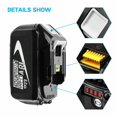 18V Battery and Charger for Grass Shear Cutter, Fast Charging
