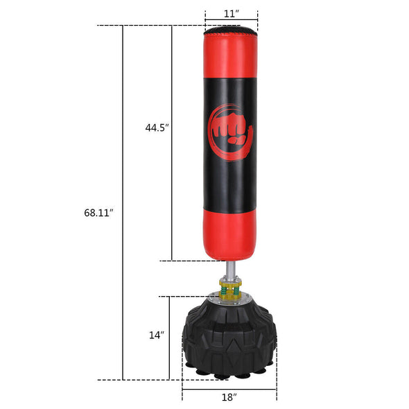 68” Free-Standing Heavy-Duty Punching Bag – MMA Fitness Training Partner
