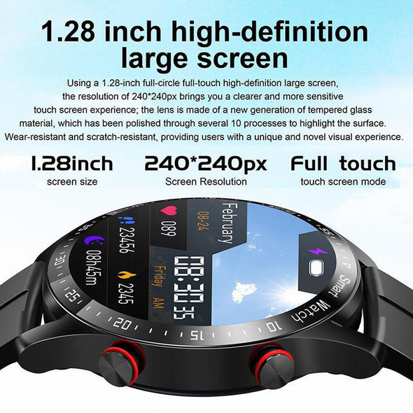 ECG Waterproof Bluetooth Smart Watch, Health Monitoring