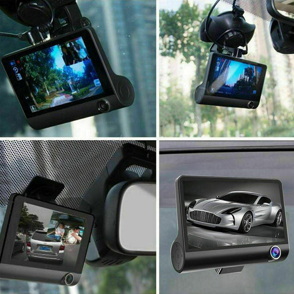 1080P Car Video Dash Cam HD Dual Lens Recorder G-Sensor Mirror Camera