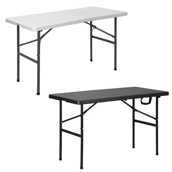 4 FT Lightweight Folding Table, Portable Dining Table
