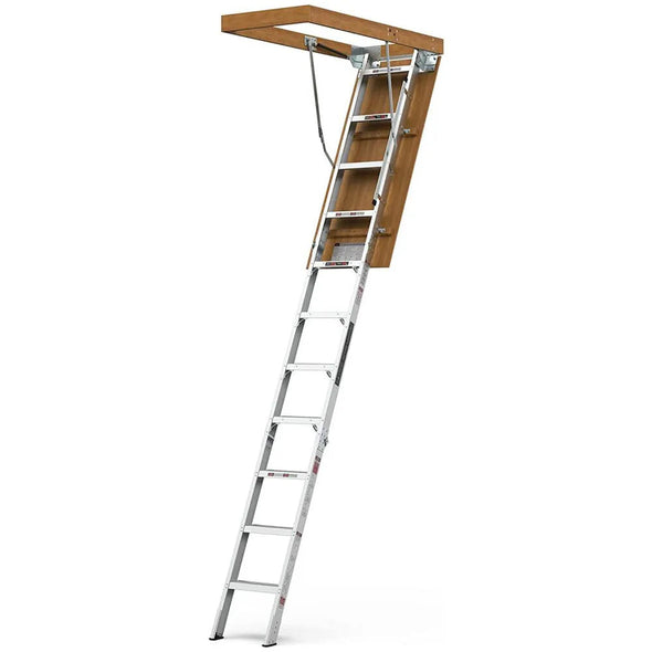 Collapsible Aluminum Folding Attic Ladder 54 Inch – Adjustable