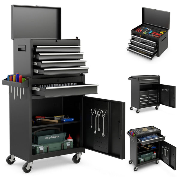 Durable Tool Chest on Wheels - Customizable Storage for Workshop & Garage