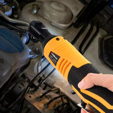 Cordless 3/8" Ratchet Wrench, 42V High-Torque Tool with Dual Batteries