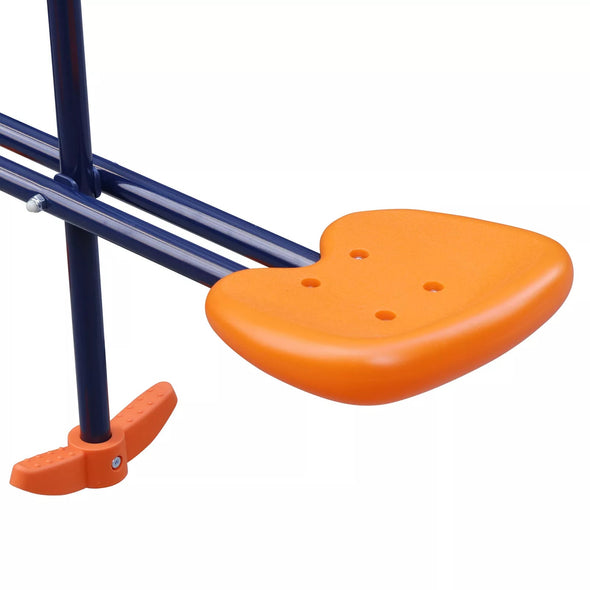 Outdoor Metal Swing Set Playground with Safe U-Shaped Seats for Kids