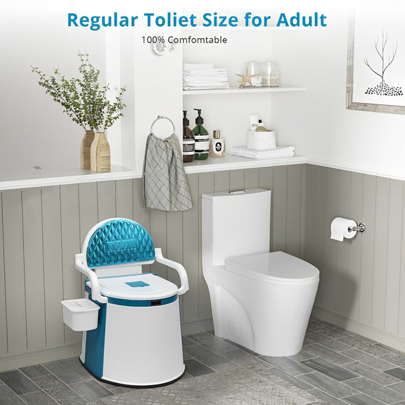Portable Toilet for Adults & Elderly, Outdoor & Indoor Use