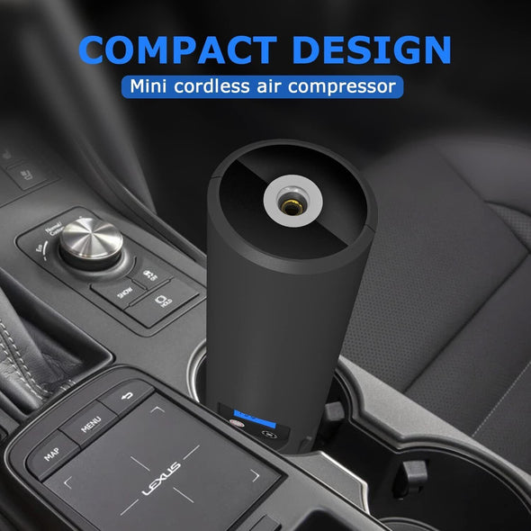 Portable Tire Air Inflator Compressor for Car, Compact & Cordless