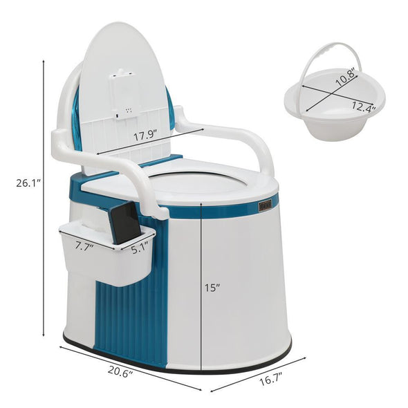 Portable Toilet for Adults & Elderly, Outdoor & Indoor Use