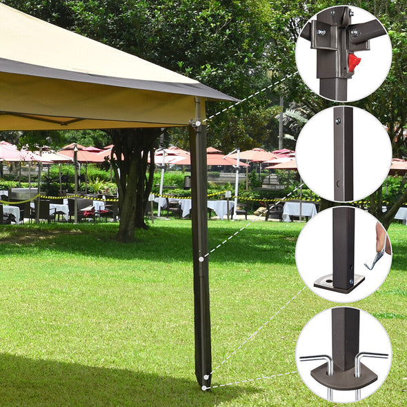 Gazebo Tent with Netting and Carry Bag - Waterproof & Pop-Up Design