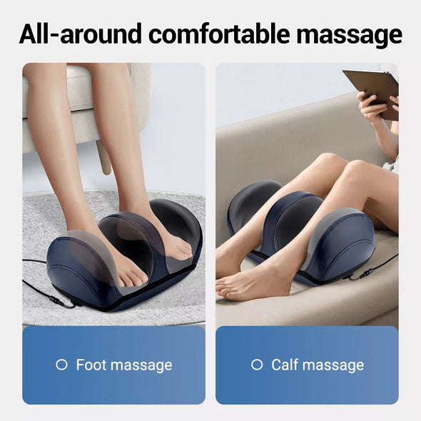 Shiatsu Foot and Calf Massager with Heat Therapy, Adjustable Intensity