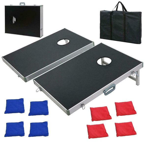 Portable Cornhole Board Set, Durable, Foldable, Tailgate, Outdoor Game