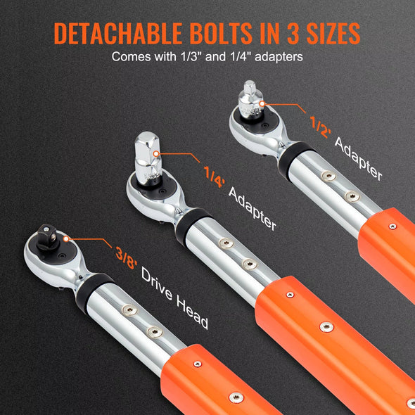 Digital Torque Wrench 3/8” Drive, 3.7-37 ft.lb ±2% Accuracy