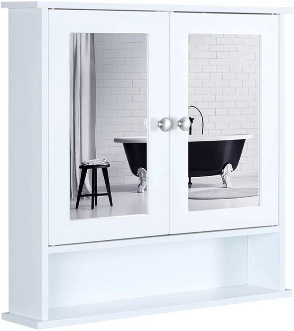 Wall Mounted Bathroom Cabinet with Mirror, Space-Saving