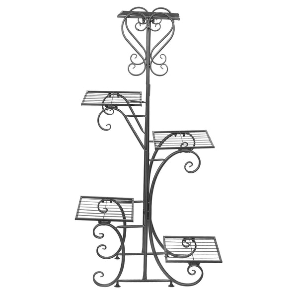 Premium Metal Plant Stand, Tiered Display Rack for Indoor & Outdoor