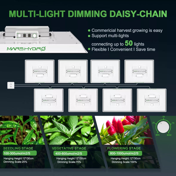 Full Spectrum LED Grow Lights for Indoor Plants, Energy Efficient