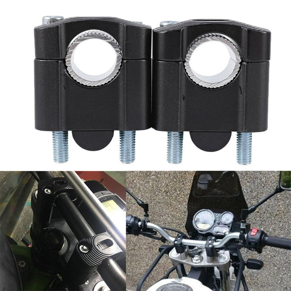 7/8'' To 1 1/8'' For Dirt Bike ATV Handlebar Bar Mount Clamps Risers Adapter