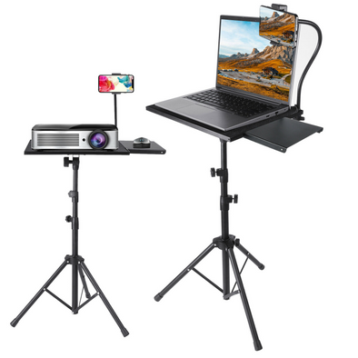 Heavy Duty Indoor/Outdoor Projector Tripod Table Stand, Adjustable