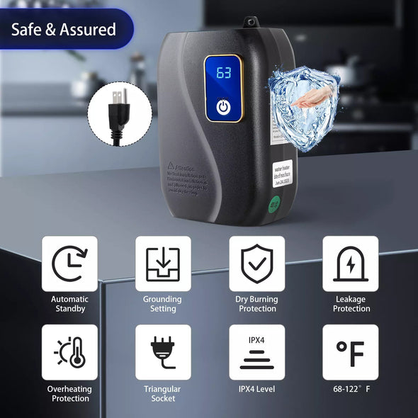 Instant Tankless Water Heater, On-Demand Hot Water, Energy-Efficient