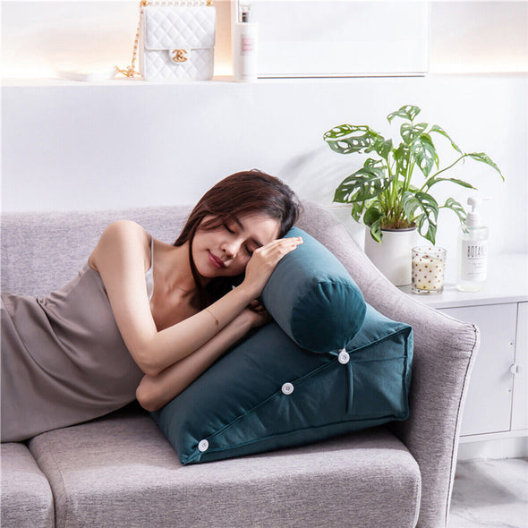Luxury Adjustable Back Wedge Bed Pillow for Back Pain Relief and Comfort