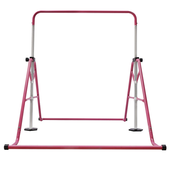 Kids Sturdy Adjustable Gymnastics Horizontal Kip Bar Indoor/Outdoor