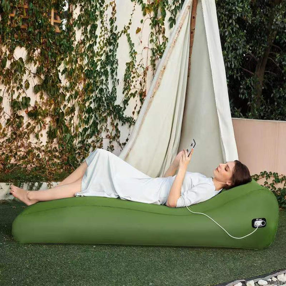 Automatic Inflatable Air Mattress for Indoor/Outdoor Use with Pump