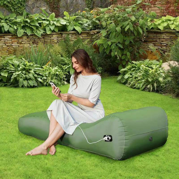 Automatic Inflatable Air Mattress for Indoor/Outdoor Use with Pump