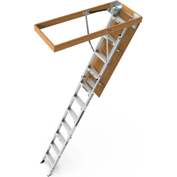 Collapsible Aluminum Folding Attic Ladder 54 Inch – Adjustable