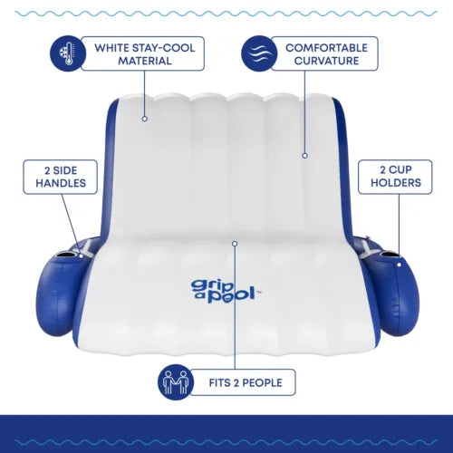 Premium Pool Chair Float, Spacious, Durable, and Comfortable Lounger