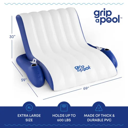 Premium Pool Chair Float, Spacious, Durable, and Comfortable Lounger