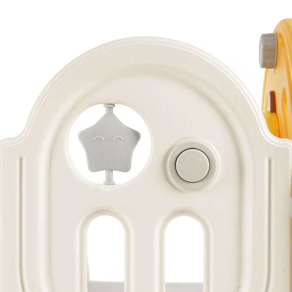5 in 1 Toddler Slide & Freestanding Kids Playground with Climber, Hoop