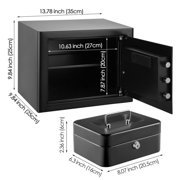 Electronic Digital Keypad Safe Box for Jewelry, Cash & Valuables