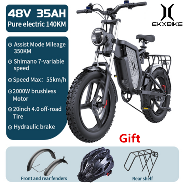 Electric Bike 20inch 2000W 35AH Mountain E-bike with Hydraulic Fork