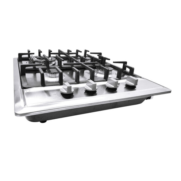 23" 4-Burner Built-In Gas Cooktop, High Power & Safety Performance